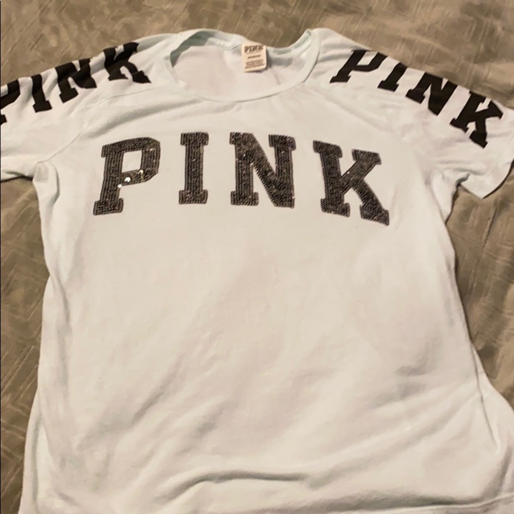 Pink short sleeved shirt